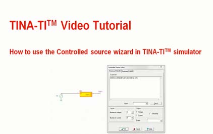 如何在TINA-TI（TM）模拟器中使用受控源向导