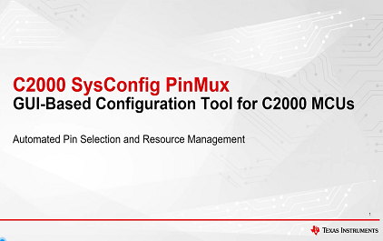 C2000™ SysConfig: PinMux