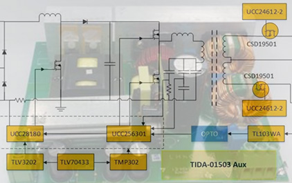 24V, 480W高效率AC/DC工业电源参考设计