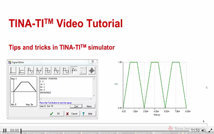 TINA-TITM仿真软件的提示和技巧