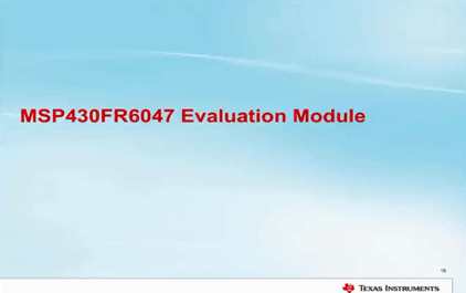 1.5 超声波流量测量 - MSP430FR6047评估模块 