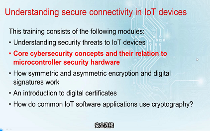 核心网络安全概念及其与微控制器安全硬件的关系