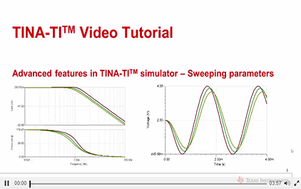  TINA-TITM仿真软件的高级功能，横扫参数