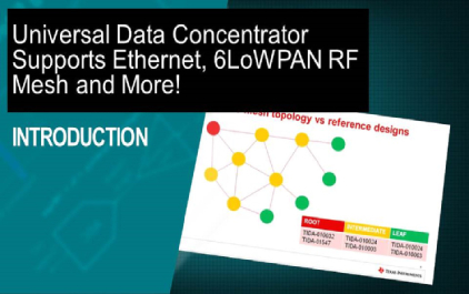 支持以太网，6LoWPAN RF等网络的通用数据集中器