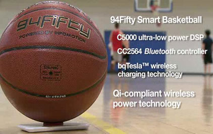 具有Qi无线充电功能的智能篮球