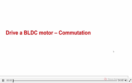 BLDC电机驱动的换相