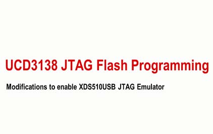 将JTAG与UCD3138配合使用：设置xds10USB JTAG仿真器