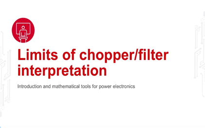 斩波器/滤波器解释的局限性