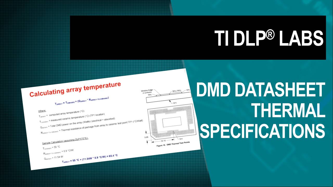 DLP技术DMD数据表 - 热特性规格