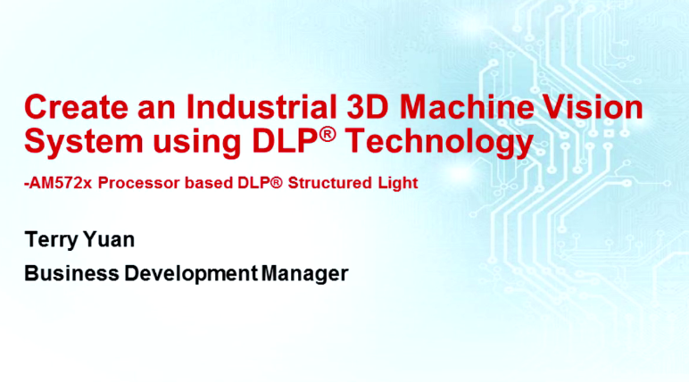 基于AM57xx 和 DLP4500 结构光原理的嵌入式 3D 扫描仪